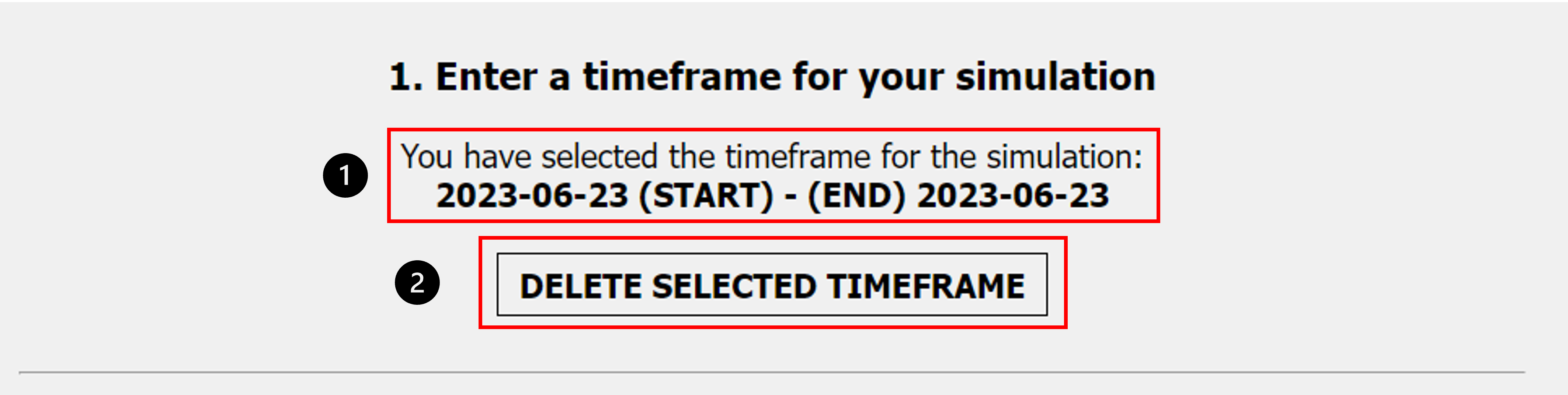 Occupancy timeframe saved